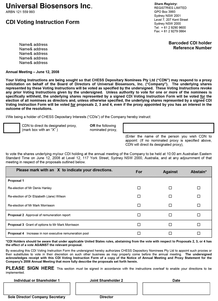 (PROXY FORM)